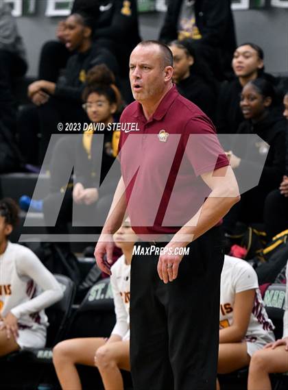 Thumbnail 2 in Monterey Trail vs. Clovis West (St. Mary's Stockton MLK Showcase) photogallery.