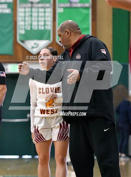 Thumbnail 3 in Monterey Trail vs. Clovis West (St. Mary's Stockton MLK Showcase) photogallery.