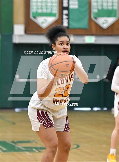 Thumbnail 1 in Monterey Trail vs. Clovis West (St. Mary's Stockton MLK Showcase) photogallery.