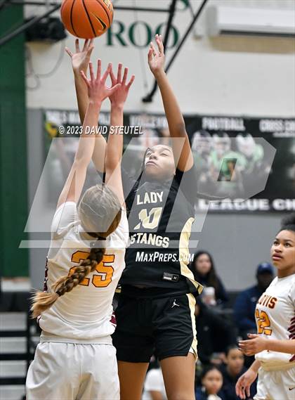 Thumbnail 1 in Monterey Trail vs. Clovis West (St. Mary's Stockton MLK Showcase) photogallery.