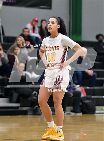 Thumbnail 1 in Monterey Trail vs. Clovis West (St. Mary's Stockton MLK Showcase) photogallery.