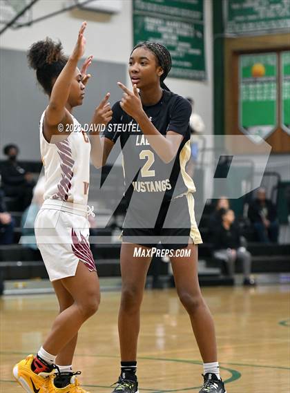 Thumbnail 1 in Monterey Trail vs. Clovis West (St. Mary's Stockton MLK Showcase) photogallery.