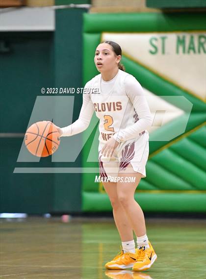 Thumbnail 2 in Monterey Trail vs. Clovis West (St. Mary's Stockton MLK Showcase) photogallery.