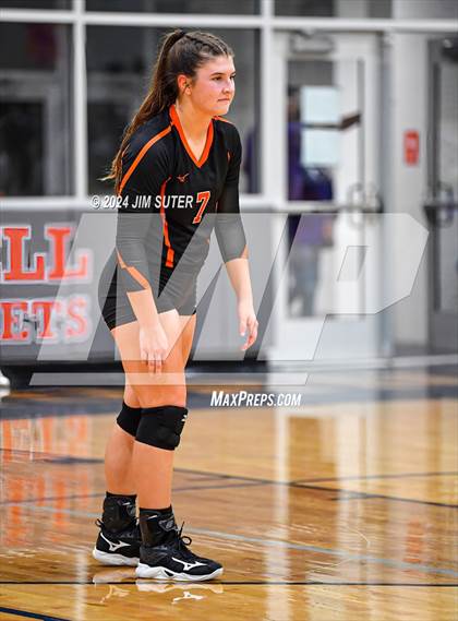 Thumbnail 3 in Schulenburg vs Holland (UIL Volleyball 2A D1 Area) photogallery.