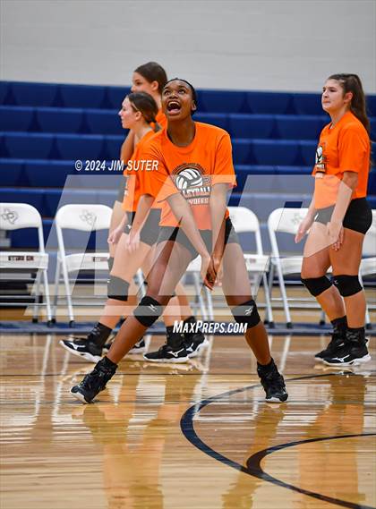 Thumbnail 2 in Schulenburg vs Holland (UIL Volleyball 2A D1 Area) photogallery.