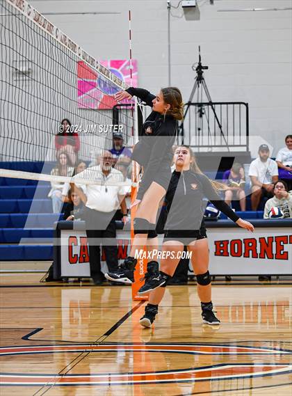 Thumbnail 3 in Schulenburg vs Holland (UIL Volleyball 2A D1 Area) photogallery.