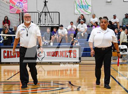 Thumbnail 2 in Schulenburg vs Holland (UIL Volleyball 2A D1 Area) photogallery.