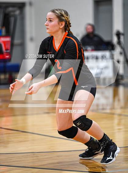 Thumbnail 3 in Schulenburg vs Holland (UIL Volleyball 2A D1 Area) photogallery.