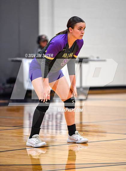 Thumbnail 2 in Schulenburg vs Holland (UIL Volleyball 2A D1 Area) photogallery.