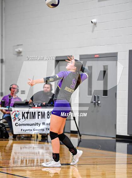 Thumbnail 3 in Schulenburg vs Holland (UIL Volleyball 2A D1 Area) photogallery.