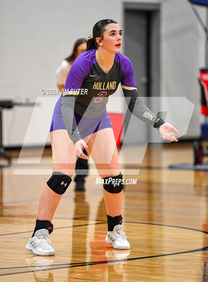 Thumbnail 1 in Schulenburg vs Holland (UIL Volleyball 2A D1 Area) photogallery.