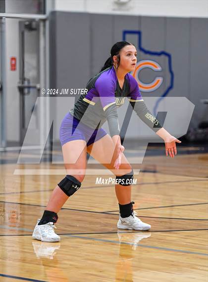 Thumbnail 2 in Schulenburg vs Holland (UIL Volleyball 2A D1 Area) photogallery.