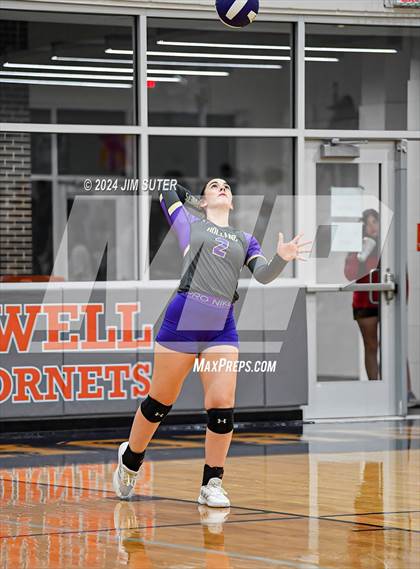 Thumbnail 2 in Schulenburg vs Holland (UIL Volleyball 2A D1 Area) photogallery.