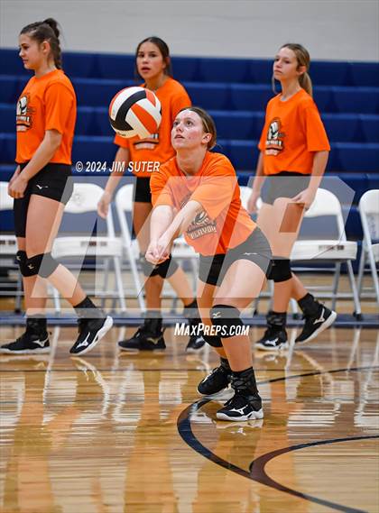 Thumbnail 3 in Schulenburg vs Holland (UIL Volleyball 2A D1 Area) photogallery.