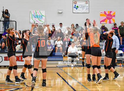 Thumbnail 1 in Schulenburg vs Holland (UIL Volleyball 2A D1 Area) photogallery.