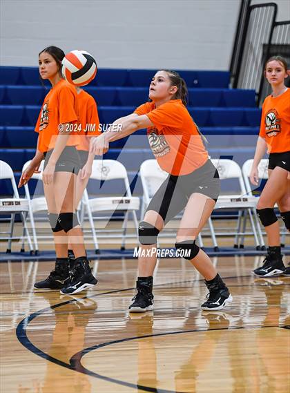 Thumbnail 2 in Schulenburg vs Holland (UIL Volleyball 2A D1 Area) photogallery.