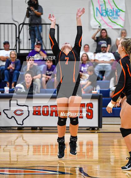 Thumbnail 3 in Schulenburg vs Holland (UIL Volleyball 2A D1 Area) photogallery.