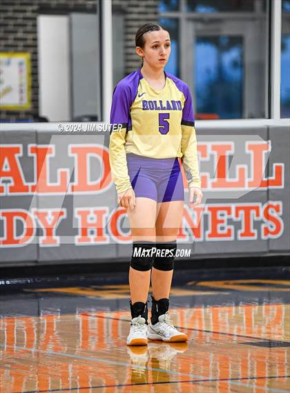 Thumbnail 3 in Schulenburg vs Holland (UIL Volleyball 2A D1 Area) photogallery.