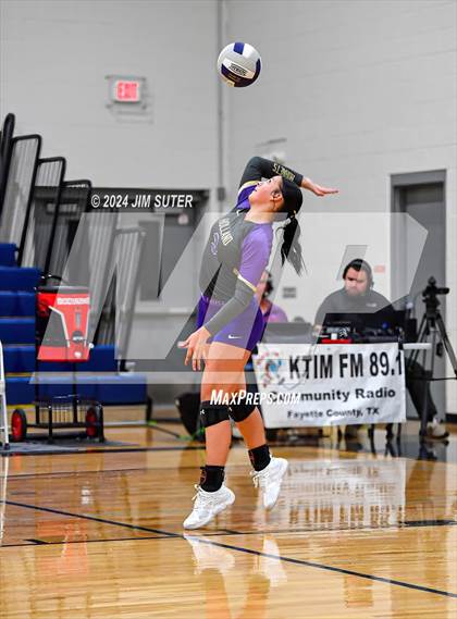 Thumbnail 2 in Schulenburg vs Holland (UIL Volleyball 2A D1 Area) photogallery.