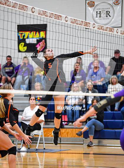 Thumbnail 1 in Schulenburg vs Holland (UIL Volleyball 2A D1 Area) photogallery.