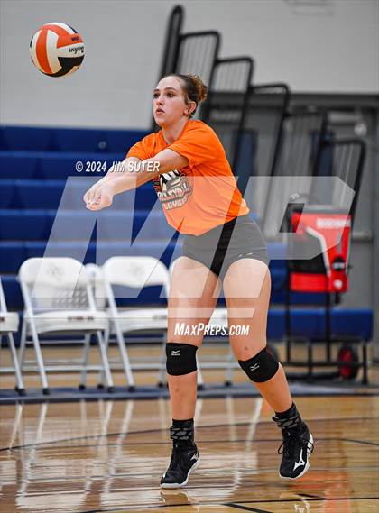 Thumbnail 2 in Schulenburg vs Holland (UIL Volleyball 2A D1 Area) photogallery.