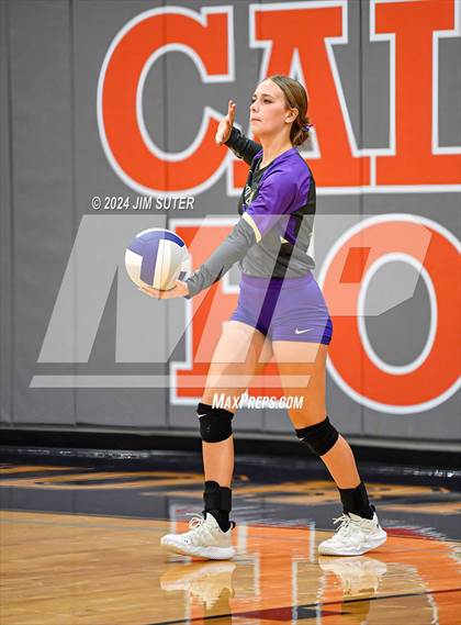Thumbnail 3 in Schulenburg vs Holland (UIL Volleyball 2A D1 Area) photogallery.