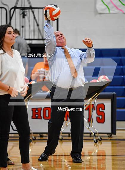 Thumbnail 3 in Schulenburg vs Holland (UIL Volleyball 2A D1 Area) photogallery.