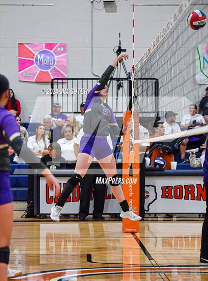 Thumbnail 2 in Schulenburg vs Holland (UIL Volleyball 2A D1 Area) photogallery.
