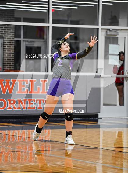 Thumbnail 1 in Schulenburg vs Holland (UIL Volleyball 2A D1 Area) photogallery.