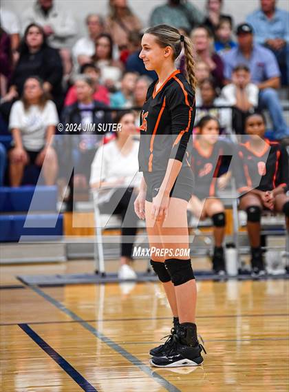 Thumbnail 3 in Schulenburg vs Holland (UIL Volleyball 2A D1 Area) photogallery.