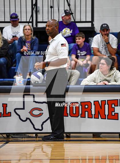 Thumbnail 2 in Schulenburg vs Holland (UIL Volleyball 2A D1 Area) photogallery.