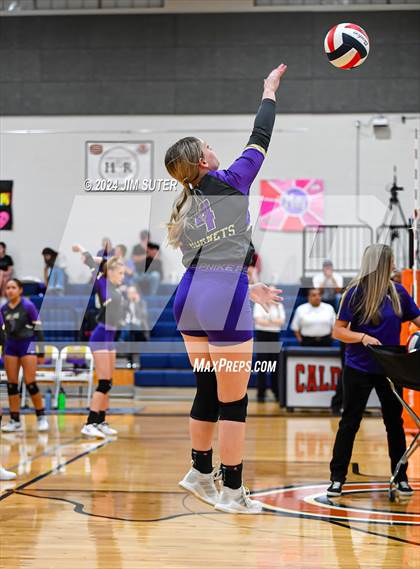 Thumbnail 1 in Schulenburg vs Holland (UIL Volleyball 2A D1 Area) photogallery.