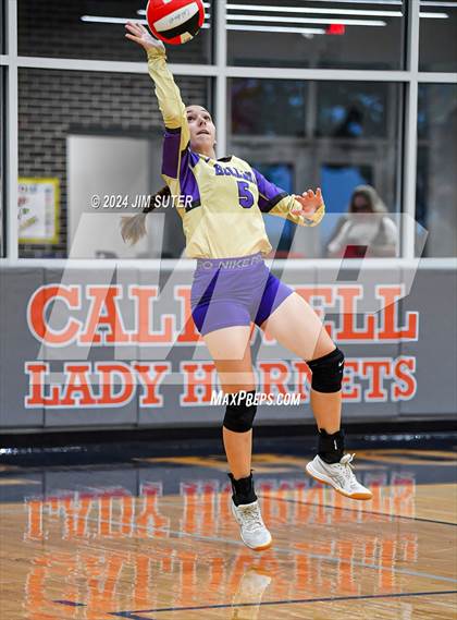 Thumbnail 2 in Schulenburg vs Holland (UIL Volleyball 2A D1 Area) photogallery.