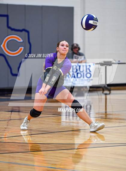 Thumbnail 3 in Schulenburg vs Holland (UIL Volleyball 2A D1 Area) photogallery.