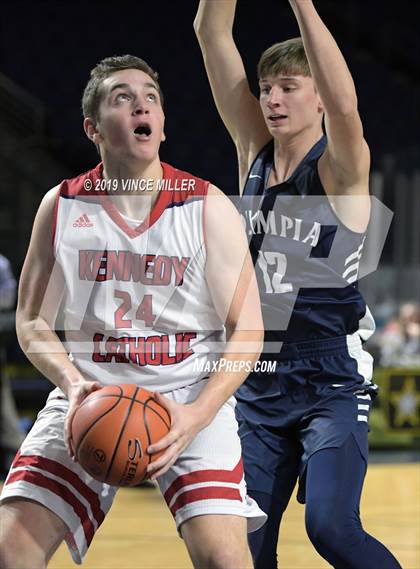 Thumbnail 3 in Kennedy Catholic vs. Olympia photogallery.