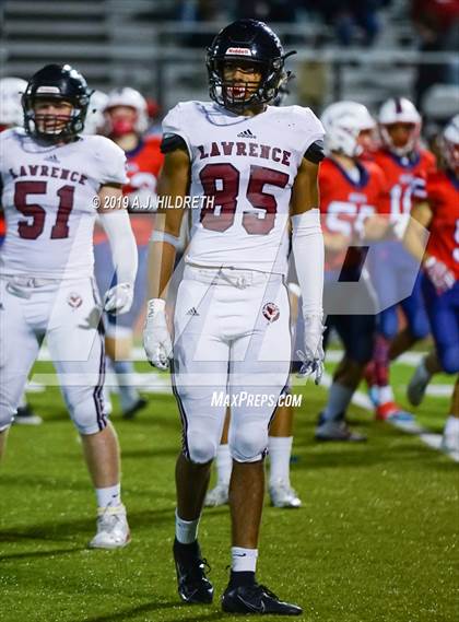 Thumbnail 3 in Lawrence @ Olathe North Varsity Football photogallery.