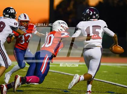 Thumbnail 3 in Lawrence @ Olathe North Varsity Football photogallery.