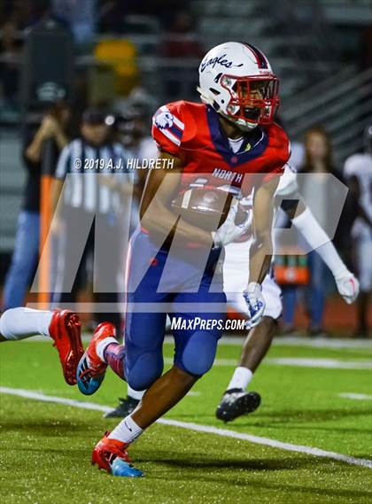Thumbnail 2 in Lawrence @ Olathe North Varsity Football photogallery.