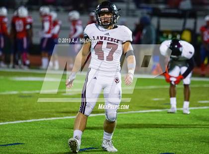 Thumbnail 1 in Lawrence @ Olathe North Varsity Football photogallery.