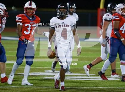 Thumbnail 3 in Lawrence @ Olathe North Varsity Football photogallery.