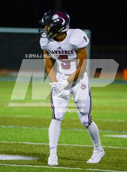Thumbnail 2 in Lawrence @ Olathe North Varsity Football photogallery.