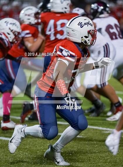Thumbnail 2 in Lawrence @ Olathe North Varsity Football photogallery.