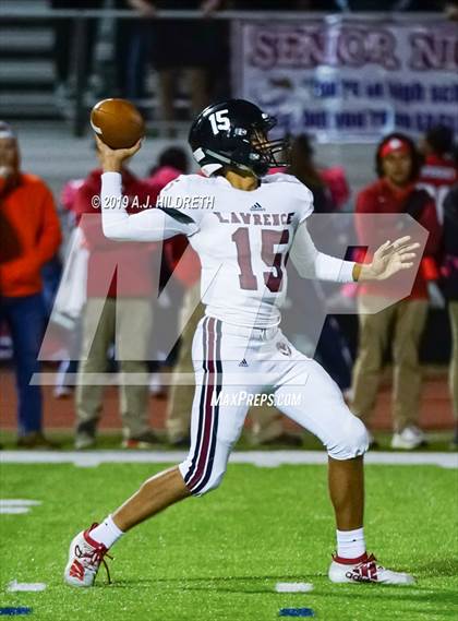 Thumbnail 2 in Lawrence @ Olathe North Varsity Football photogallery.