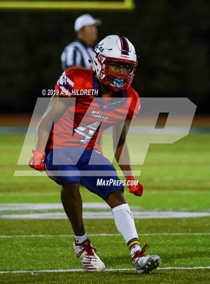 Thumbnail 1 in Lawrence @ Olathe North Varsity Football photogallery.