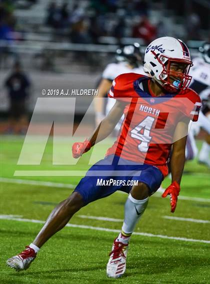 Thumbnail 3 in Lawrence @ Olathe North Varsity Football photogallery.