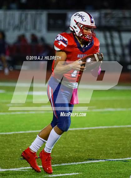 Thumbnail 1 in Lawrence @ Olathe North Varsity Football photogallery.