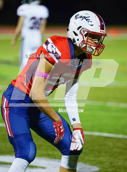 Thumbnail 2 in Lawrence @ Olathe North Varsity Football photogallery.