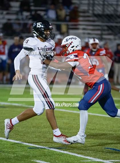 Thumbnail 1 in Lawrence @ Olathe North Varsity Football photogallery.