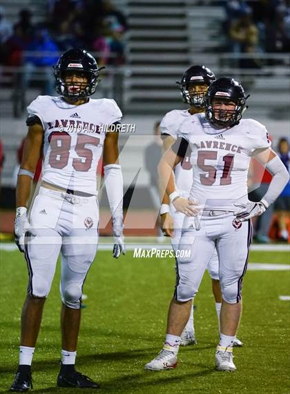 Thumbnail 1 in Lawrence @ Olathe North Varsity Football photogallery.