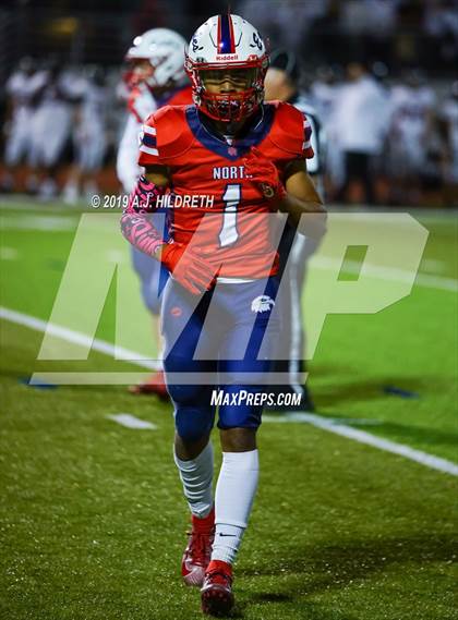 Thumbnail 3 in Lawrence @ Olathe North Varsity Football photogallery.
